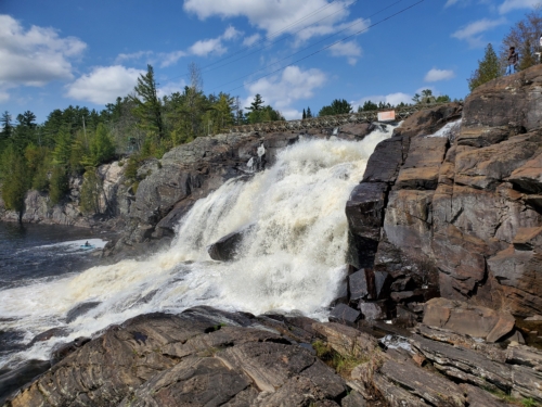 Bracebridge, Ontario. High Falls, Potts Falls, and Little High Falls