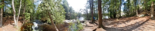 Bracebridge, Ontario. High Falls, Potts Falls, and Little High Falls