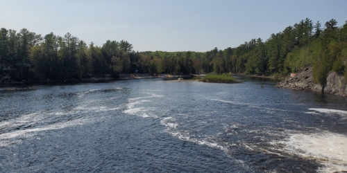 Bracebridge, Ontario. High Falls, Potts Falls, and Little High Falls