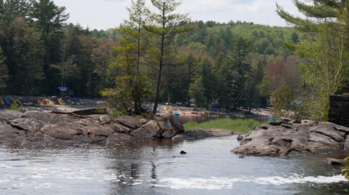 Bracebridge, Ontario. High Falls, Potts Falls, and Little High Falls