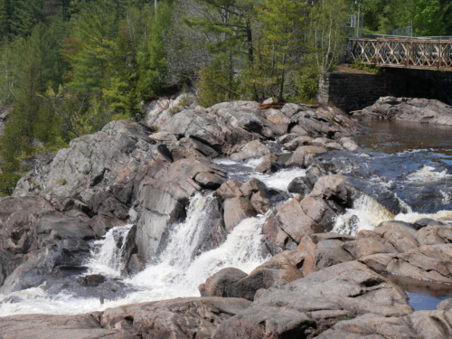 Bracebridge, Ontario. High Falls, Potts Falls, and Little High Falls