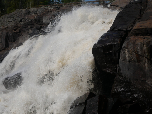 Bracebridge, Ontario. High Falls, Potts Falls, and Little High Falls